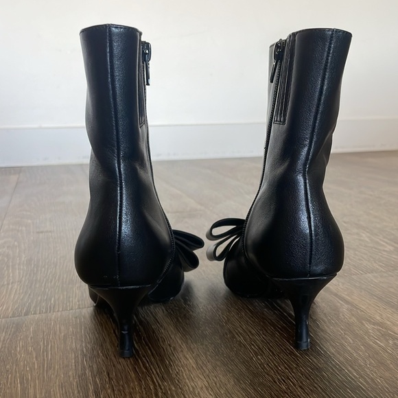 Jeffrey Campbell Bow-Tie Boots Women’s Size 5 Shoes Kitten Heels Leather Black‎ - Picture 6 of 10